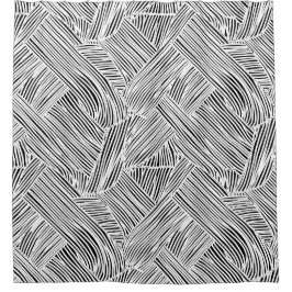 Cortina De Ducha Weave Pattern Design Art 