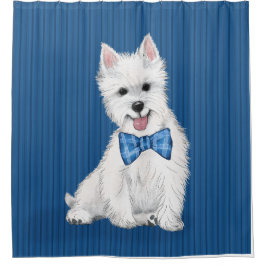 Cortina de ducha West Highland White Terrier