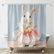 Whimsical Ballerina Bunny Fall otoño