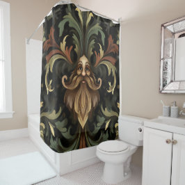 Cortina De Ducha Whimsical Bearded Guardian