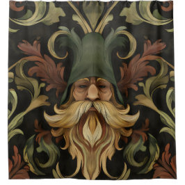 Cortina De Ducha Whimsical Bearded Guardian
