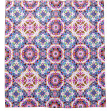 Whimsical Purple Blue Pink Colorful Pattern