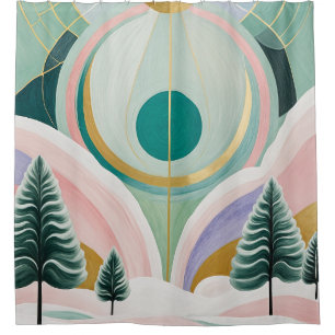 Cortina De Ducha Whimsical Winter Dreamscape