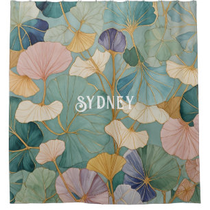 Cortina De Ducha Whispering Pastel Gingko