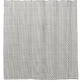 Cortina De Ducha White & Black scandinavian checks 