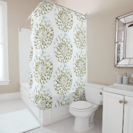 Cortina De Ducha White Dahlia Flower Shower Curtain