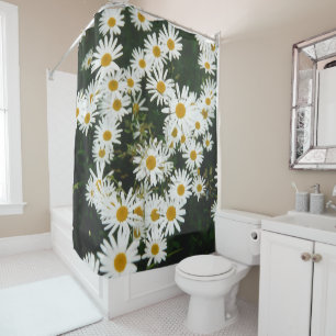 Cortina De Ducha White Oxeye Daisy, Moon Daisy Meadow