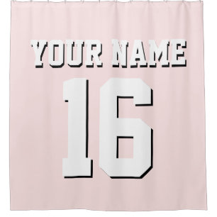 Cortina De Ducha White Sports Jersey Team Jersey