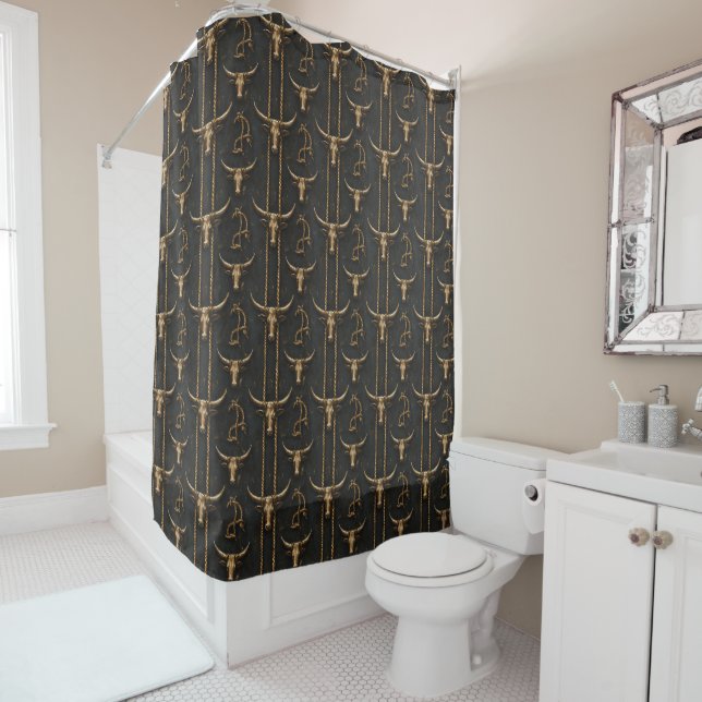 Cortina De Ducha Wild West Shower Curtain (In situ)