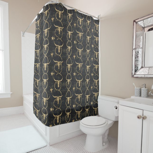 Cortina De Ducha Wild West Shower Curtain (In situ)