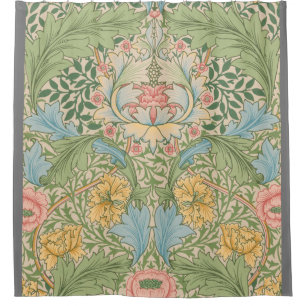 Cortina De Ducha William Morris Flor de Mirto Floral Botánico