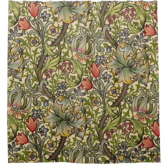 Cortina de ducha William Morris Golden Lily (Anverso)