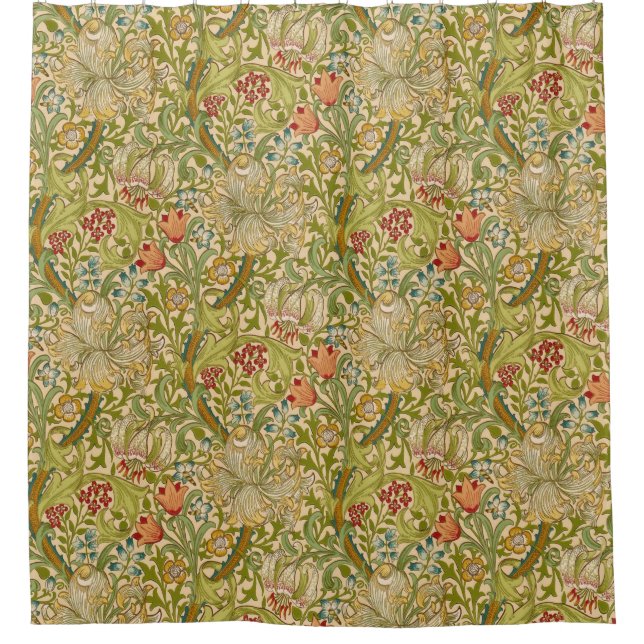 Cortina De Ducha William Morris "Golden Lily" 2 (Anverso)