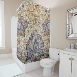 Cortina De Ducha William Morris - Patrón de flores de alcachofa
