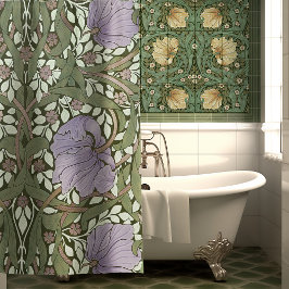 Cortina De Ducha William Morris Pimpernel Vintage Pattern Shower Cu