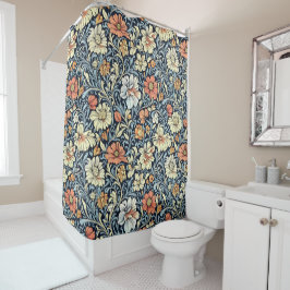 Cortina De Ducha William Morris style floral acanthus pattern