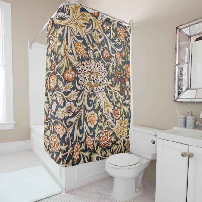 Cortina De Ducha William Morris Trent Garden Flower Pattern Classic (In situ)