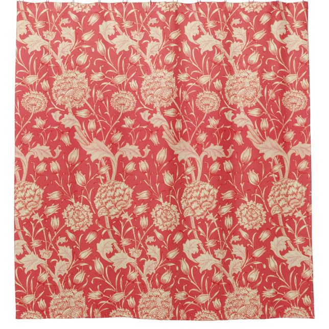 Cortina De Ducha William Morris "Tulipán Salvaje" 1. (Anverso)