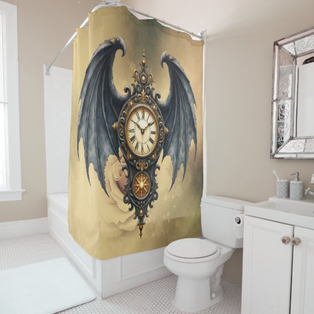 Cortina De Ducha Wings of Eternity – The Timeless Guardian.  (In situ)