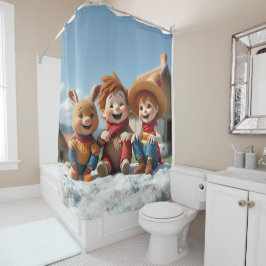 Cortina De Ducha Winterfreunde im Glück