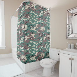 Cortina De Ducha Woodland Camo