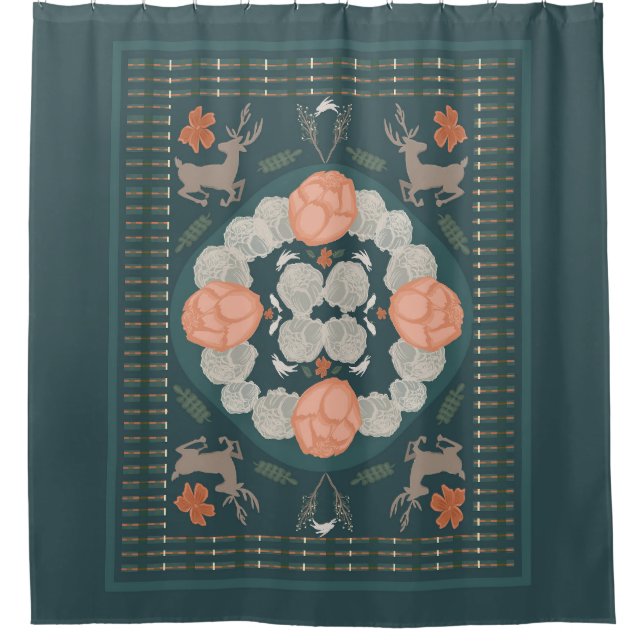 Cortina De Ducha Woodland encantado (Anverso)
