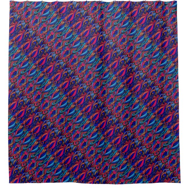 Cortina De Ducha Wool Topped paisley (Anverso)