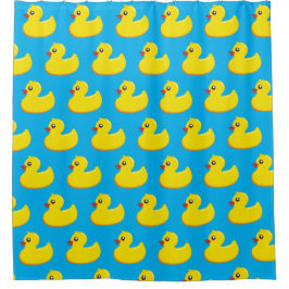 Cortina De Ducha yellow rubber duck pattern