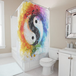 Cortina De Ducha Yin Yang Digital Art