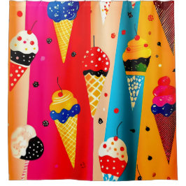 Cortina De Ducha Yummy Ice Cream