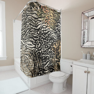 Cortina De Ducha Zebra Print Shower Curtain
