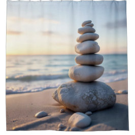Cortina De Ducha Zen Cairn Stone
