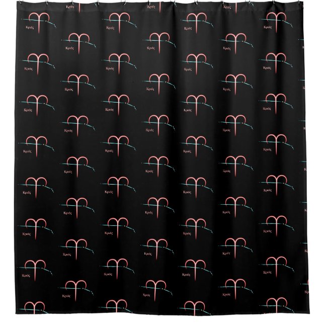 Cortina de ducha Zodiac Constellation Aries (Anverso)
