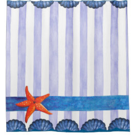 Cortina Nautical Star Fish Shower