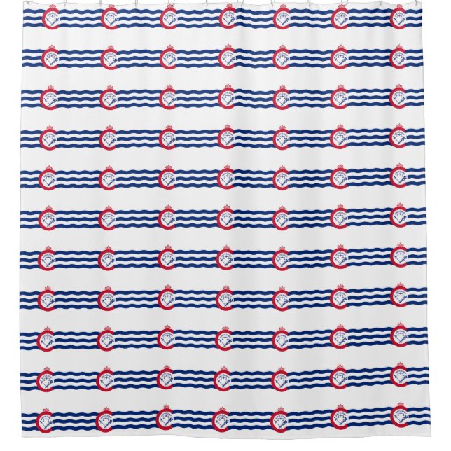 Cortina patriótica con bandera de Cincinnati (Anverso)