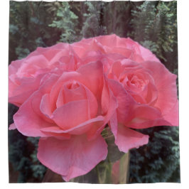 Cortina rosa de ducha