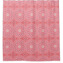 Cortinas de ducha Candy Blanco Rojo Cane Kaleidosc