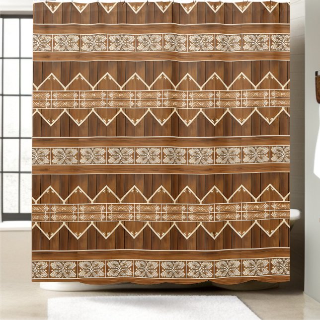 Cortinas de ducha con temática de cabina estilo 1 (Subido por el creador)