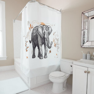 Cortinas de ducha de animales divertidos y caprich