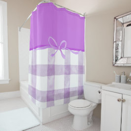 Cortinas de ducha de cinta púrpura