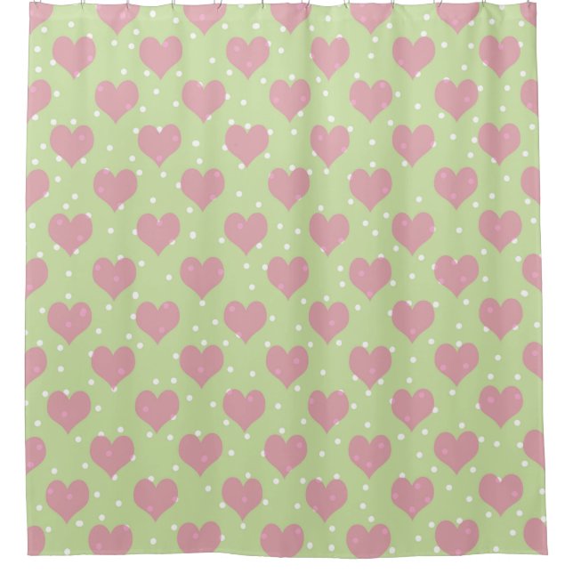 Cortinas de ducha de fondo verde (Anverso)