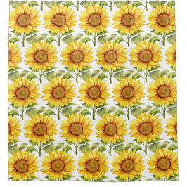 Cortinas de ducha de girasoles rústicos country am