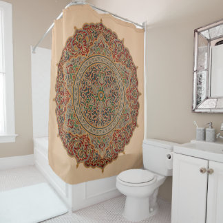 Cortinas de ducha de mosaico antiguas