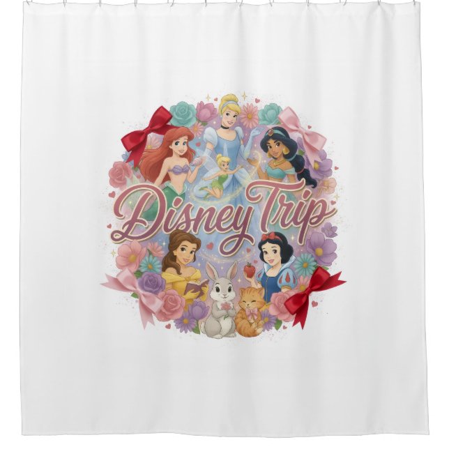 Cortinas de ducha de princesas de Disney (Anverso)