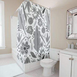 Cortinas Florales De Ducha
