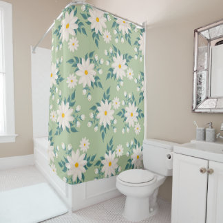 Cortinas Florales De Ducha