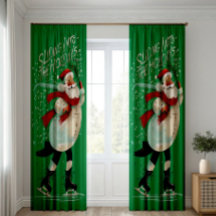 Cortinas navidades | Ventana de vacaciones festiva