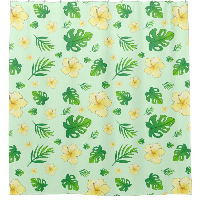 Cortinas tropicales de baño: Frescas, vibrantes (Anverso)