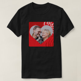 Corto de foto de personalizado Corazón de camiseta