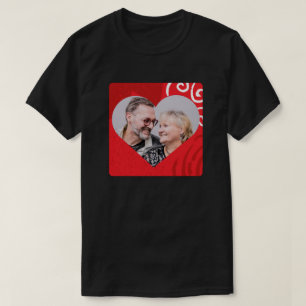 Corto de foto de personalizado Corazón de camiseta